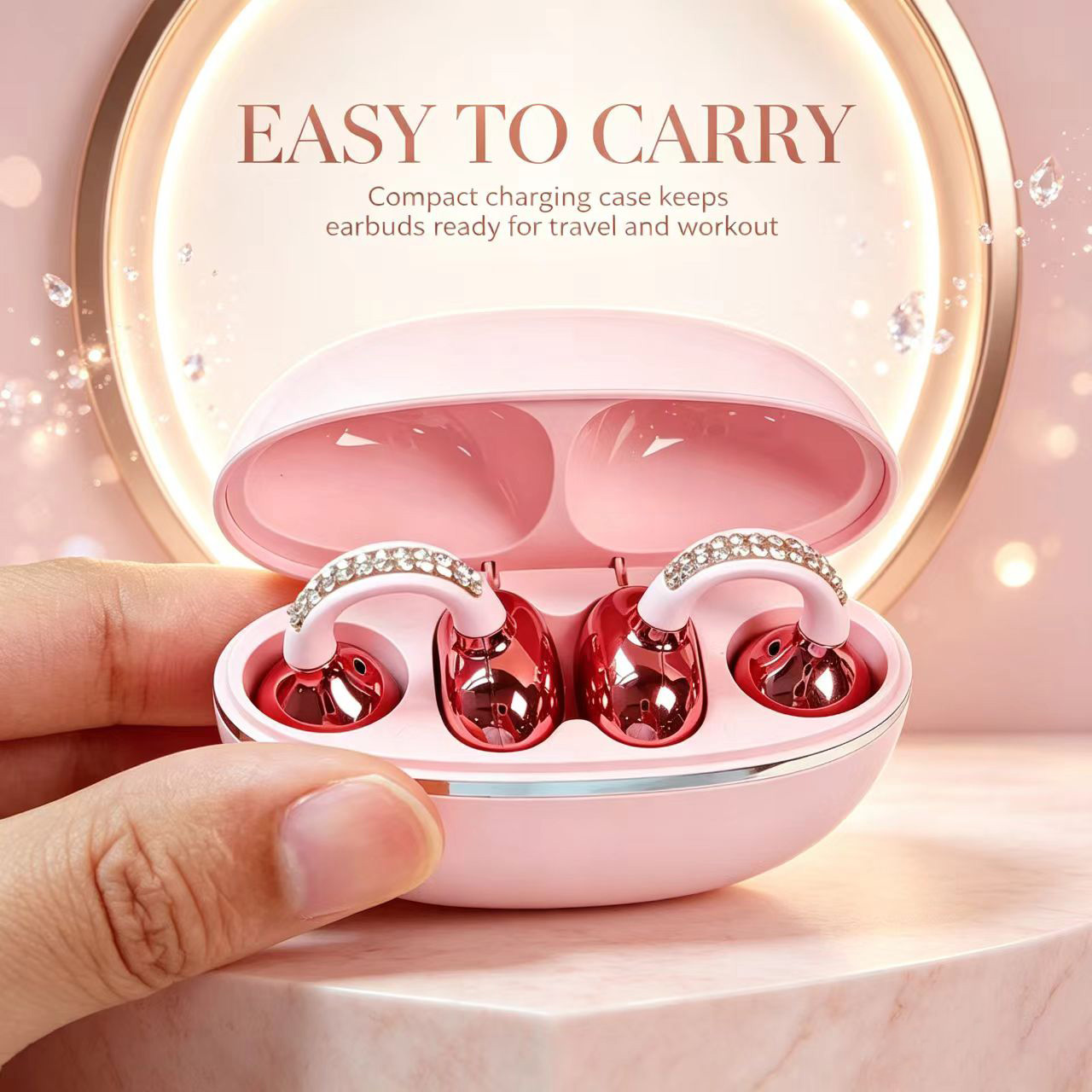 Sleep Mask Headphones Bluetooth - Écouteurs sans fil à clip ouvert