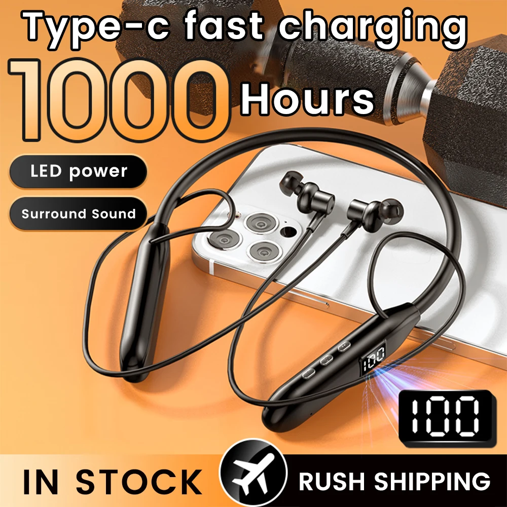 Magnetic Neckband Sports Earphones - Olaf écouteurs sans fil Bluetooth5.3 casque