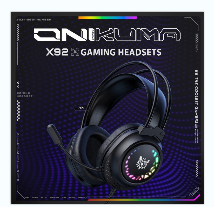 Gaming Headset With Mic Rgb - Casque de jeu filaire ONIKUMA X92