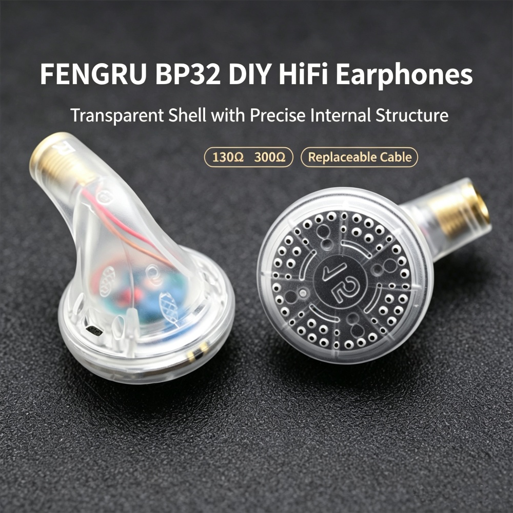 Planar Magnetic Iem Earphones - Écouteurs intra-auriculaires FENGRU BP32 DIY à