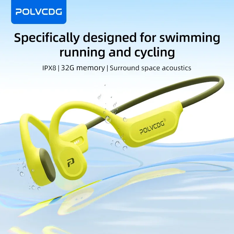 Type C Wired Earphones With Mic - Écouteurs de natation à conduction osseuse