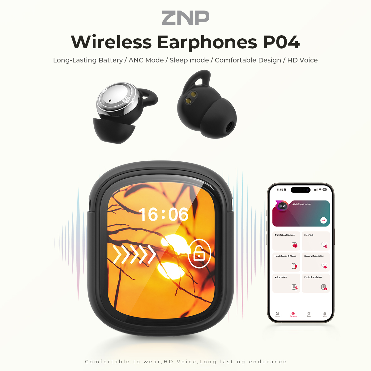 Écouteurs ZNP P04 pour l'aide  - Sleep Mask Headphones Bluetooth avis et prix