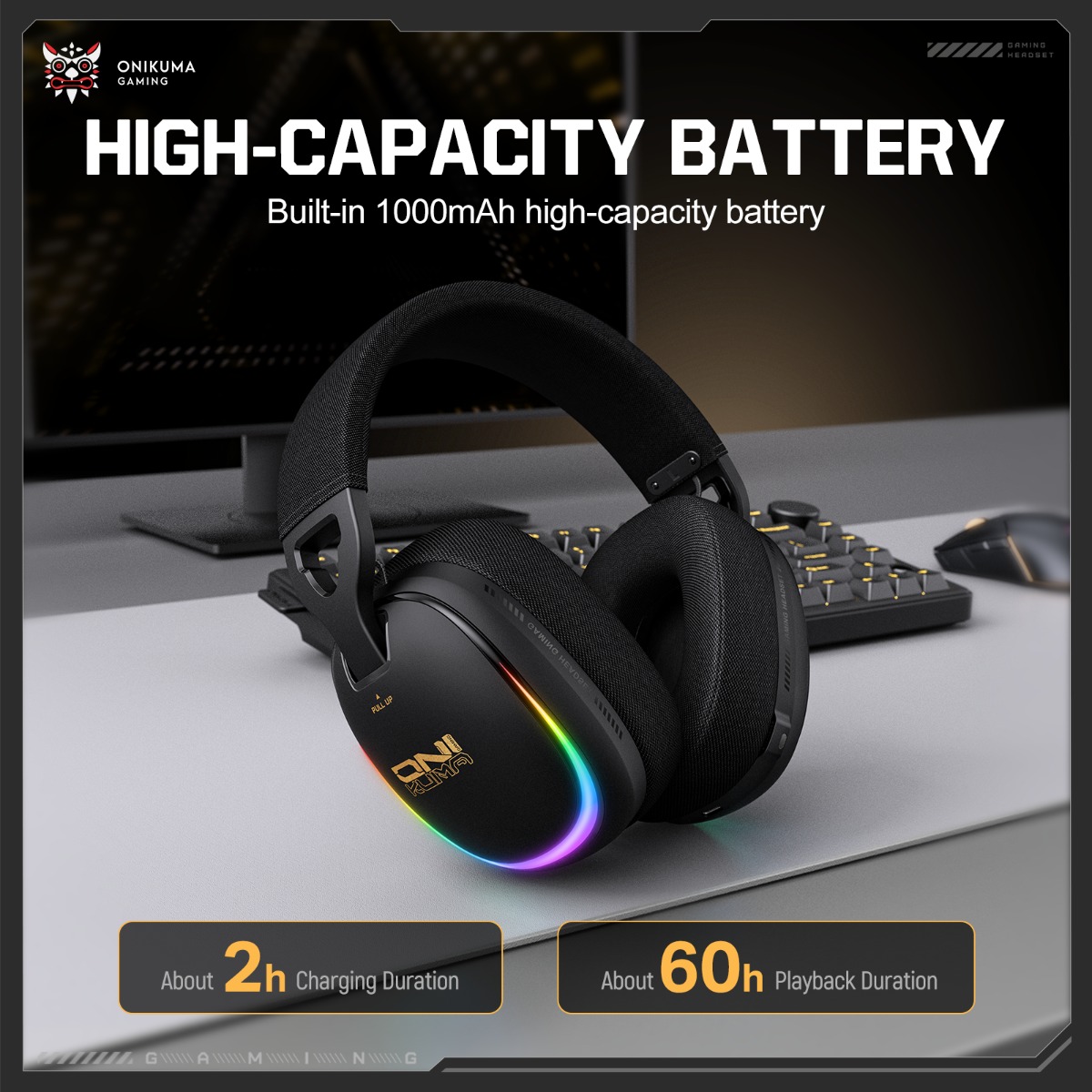 Casque de jeu ONIKUMA GT805, s - Gaming Headset With Mic Rgb avis et prix
