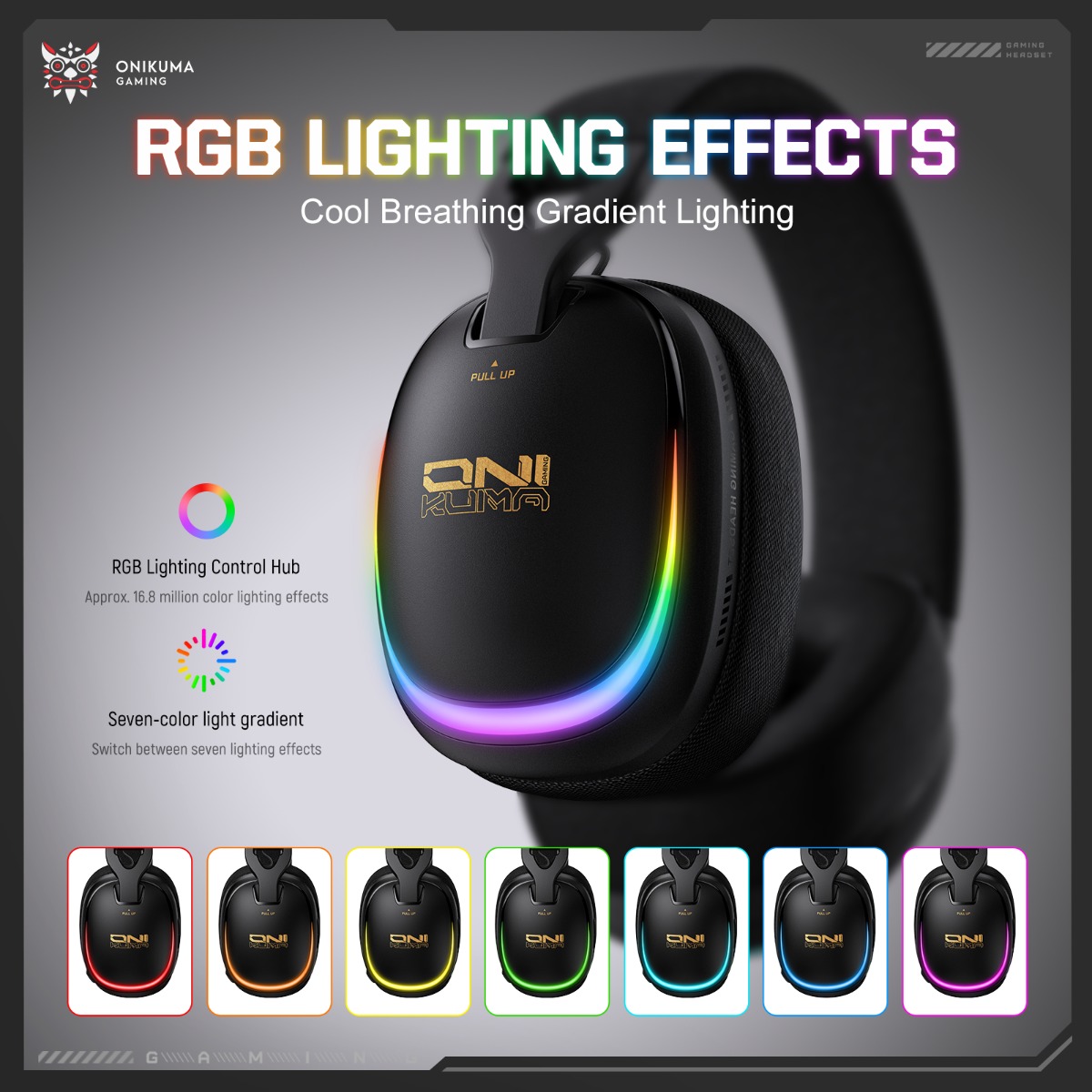 Casque de jeu ONIKUMA GT805, s - Gaming Headset With Mic Rgb avis et prix