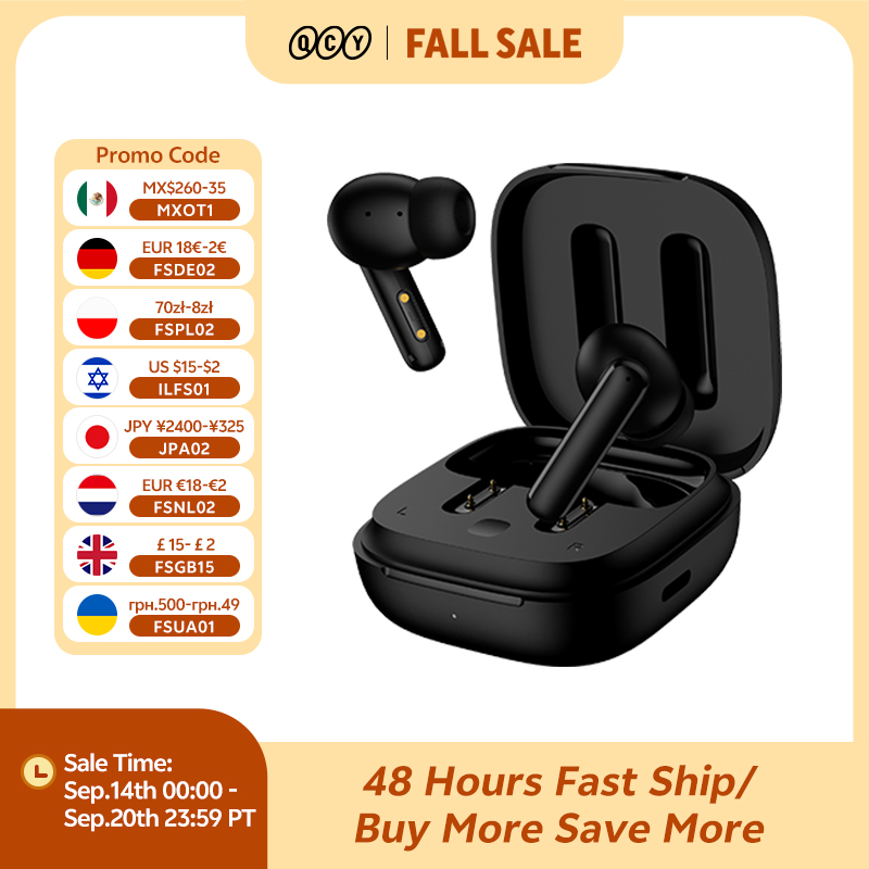QCY-Écouteurs sans fil T13 ANC - Tws Earbuds Bluetooth 5.3 avis et prix