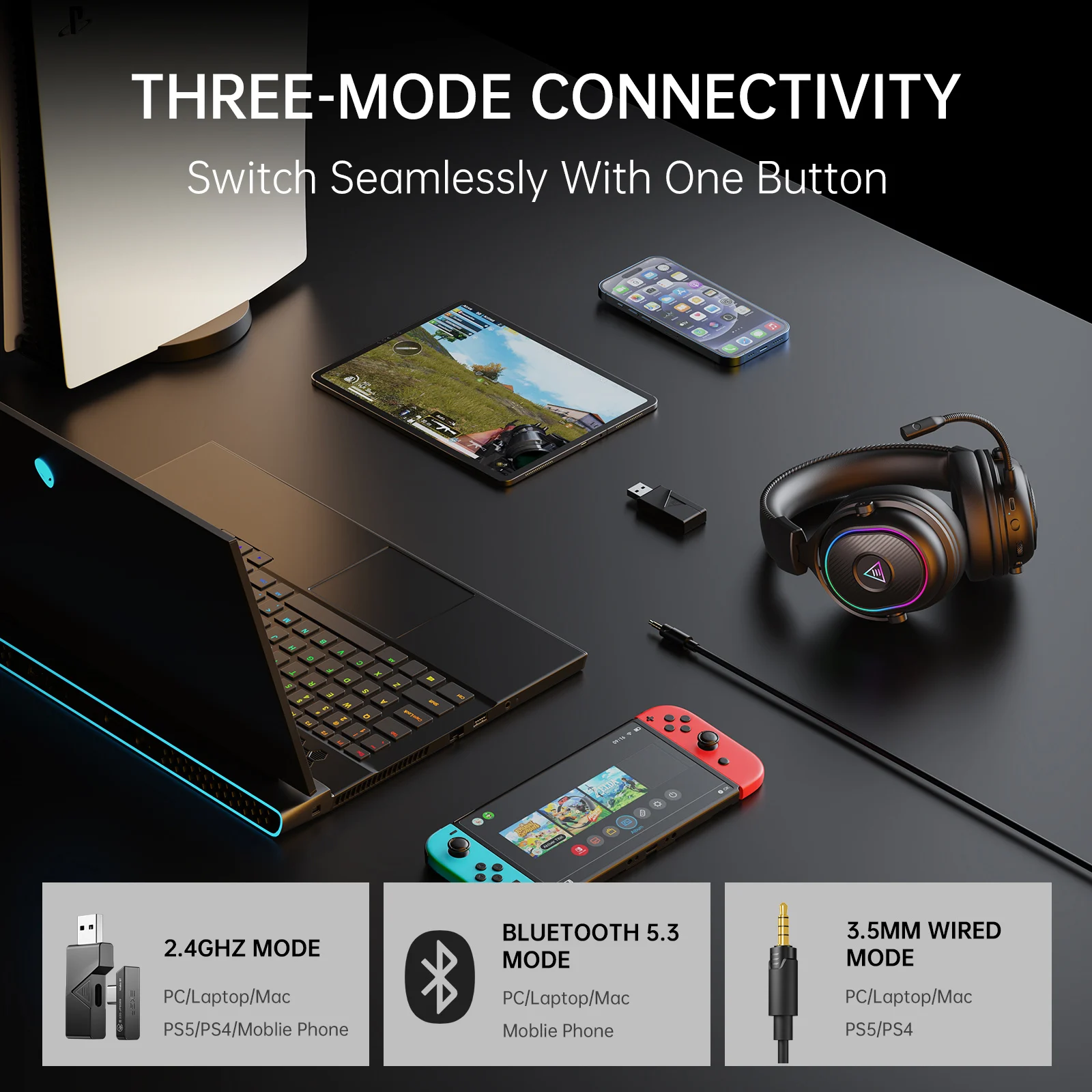 Oneodio EKSA MaKo BT casque de - Anc Wireless Over Ear Headphones avis et prix