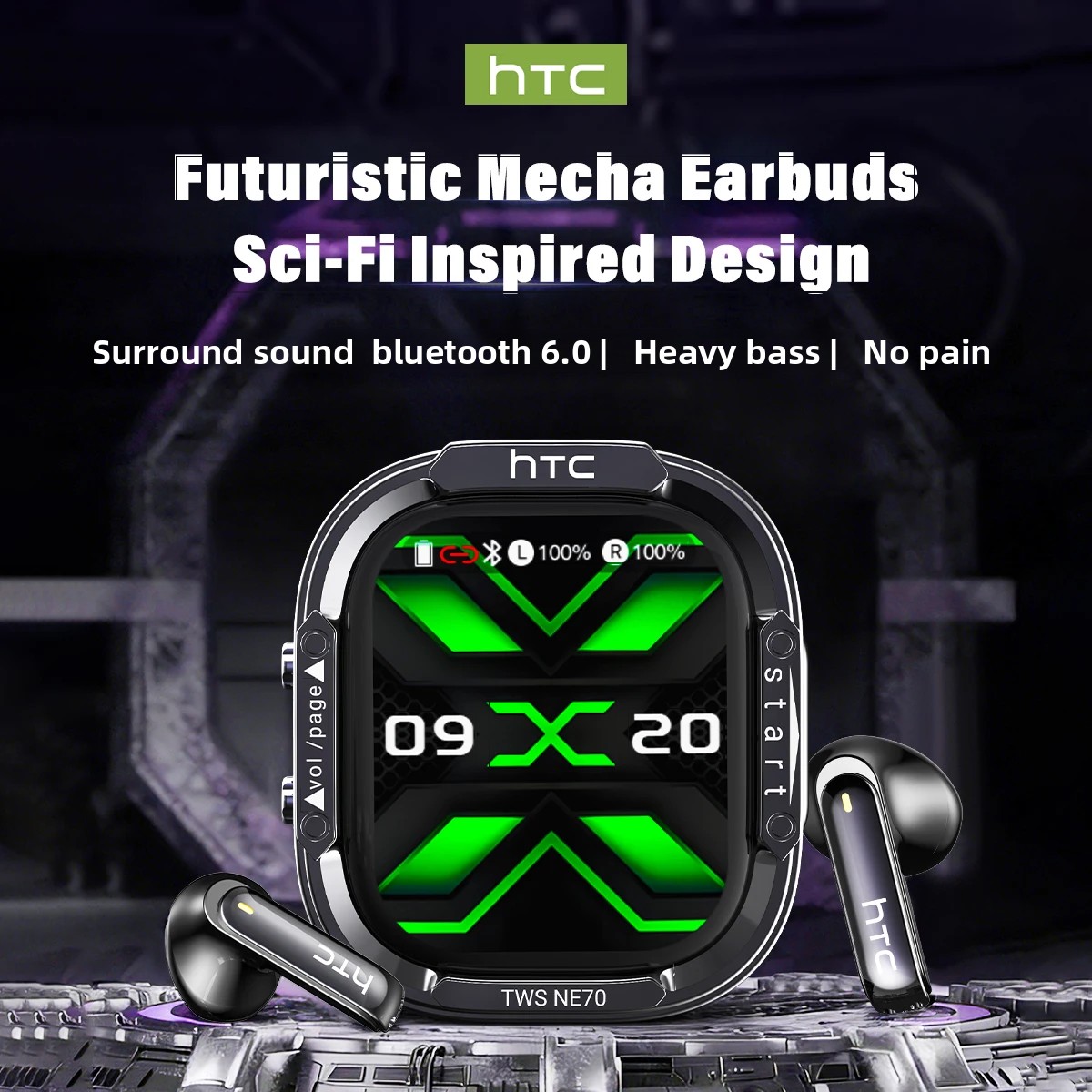 Écouteurs sans fil HTC NE70 Bl - Type C Wired Earphones With Mic avis et prix